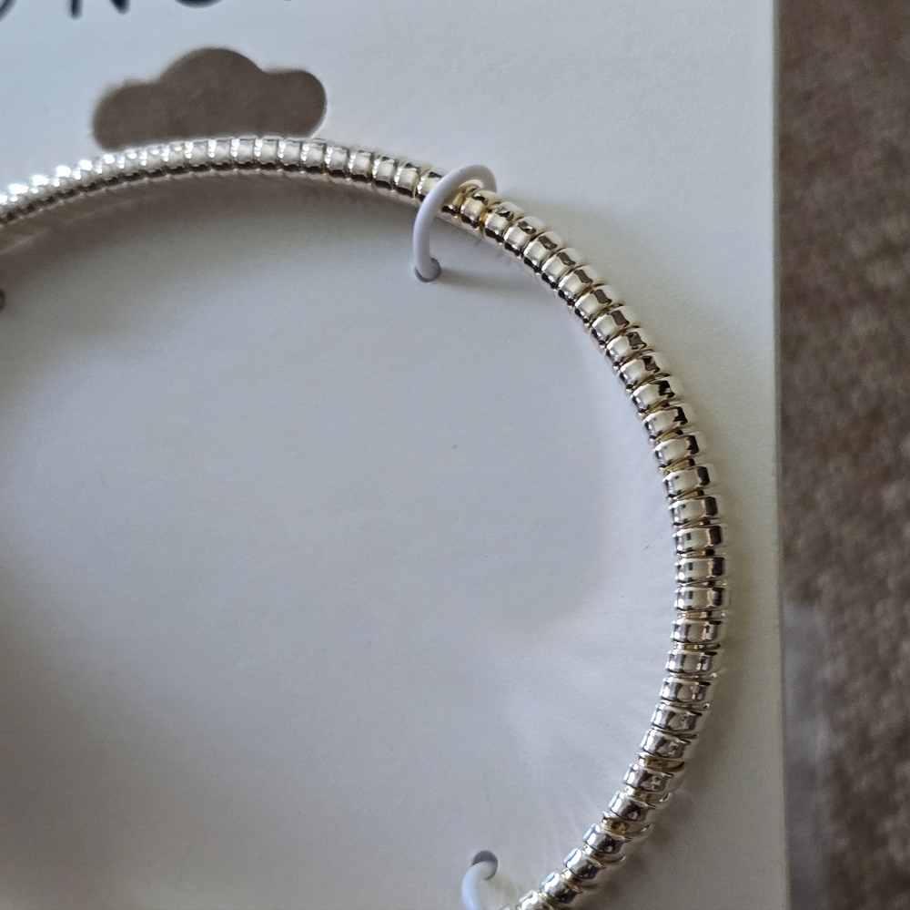 And Now This Silver Plated Bangle Bracelet Women New - Picture 7 of 9